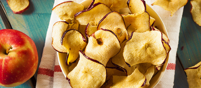 Baked Apple Chips- clean eating snacks