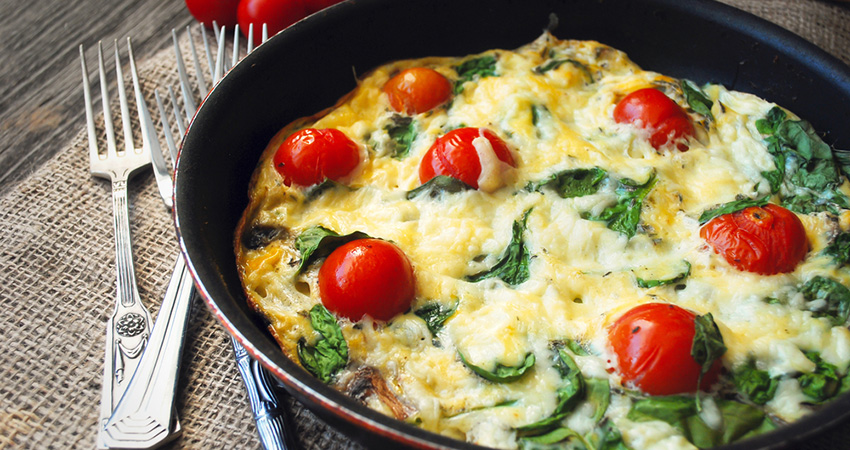 Pizza Frittata- low carb foods