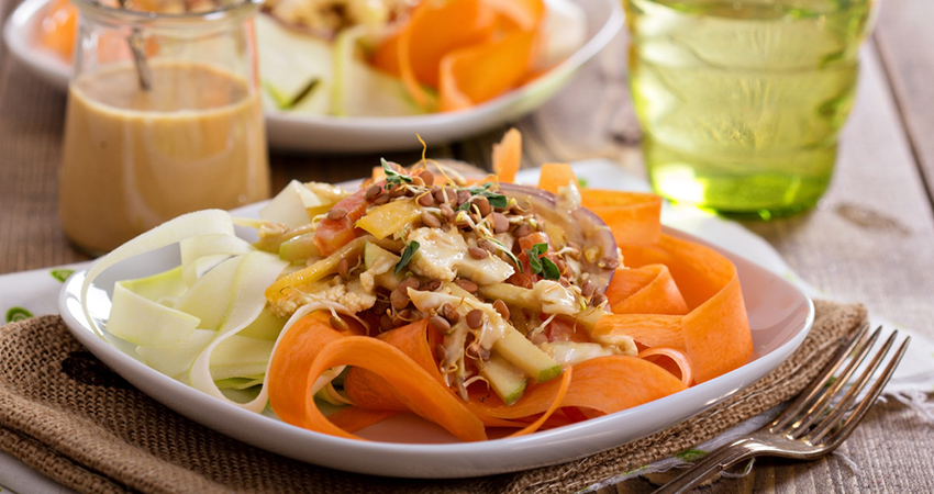 Raw Pad Thai- low carb foods