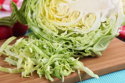 Cabbage is a low calorie food