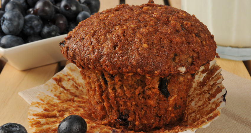 Flax Blueberry Muffins