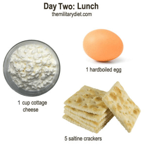 3 day military diet- day 2 lunch